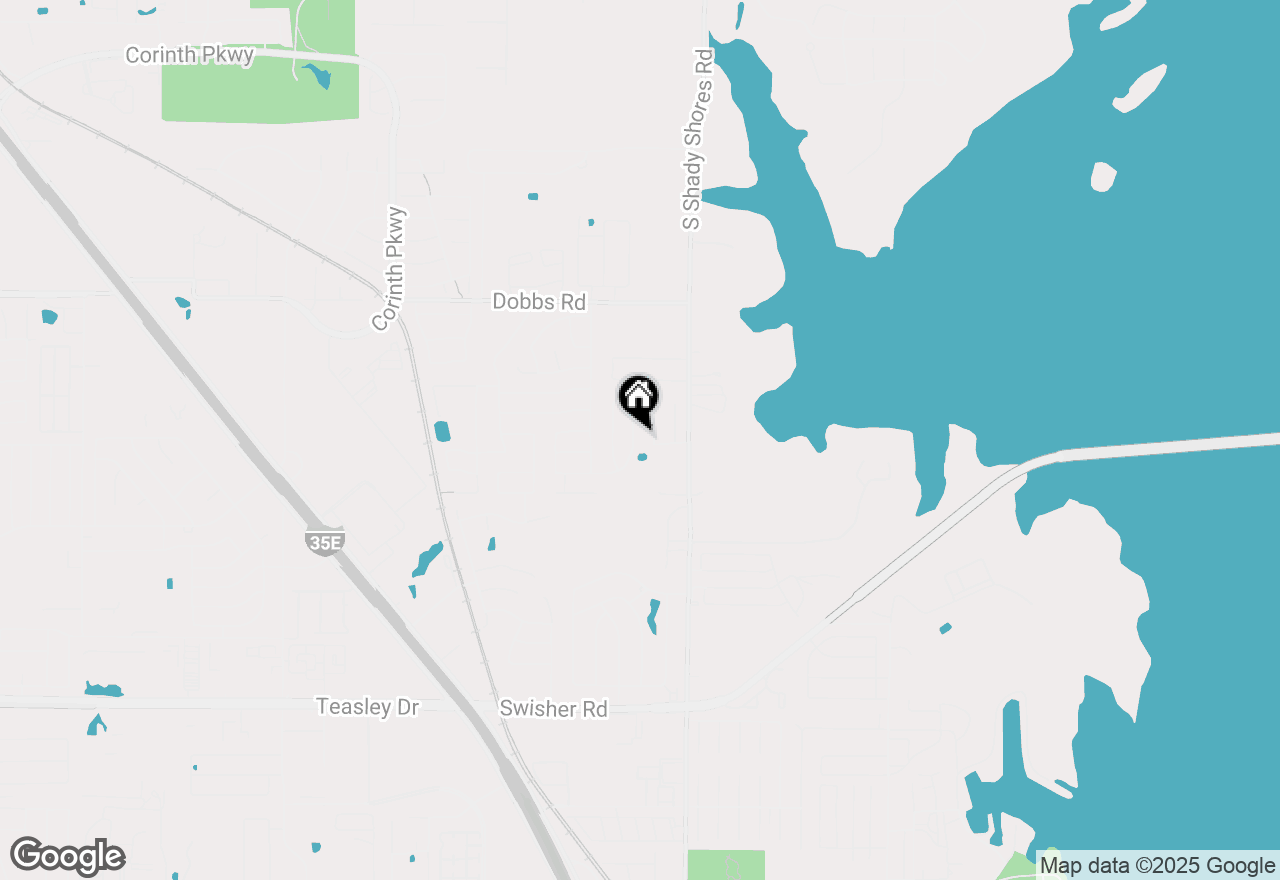 Map of 736 Thousand Oaks Drive, Lake Dallas, TX 75065