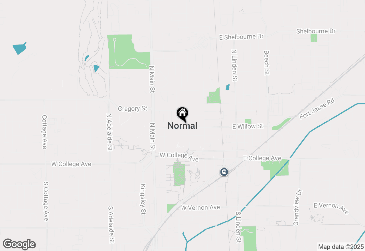 Map of 1250 Slate Street, Normal, IL 61761