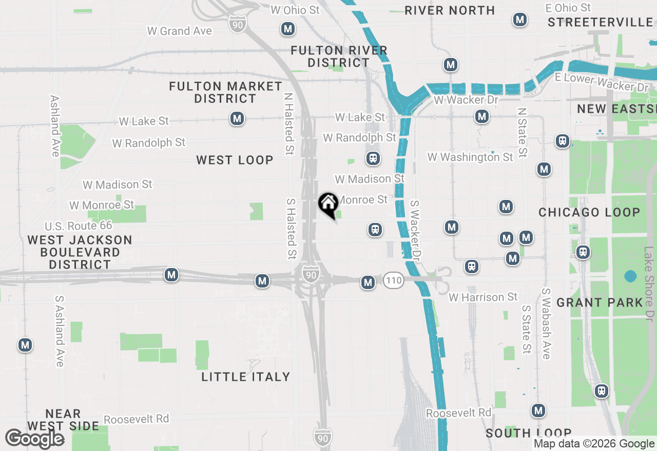 Map of 210 S Desplaines Street #807, Chicago, IL 60661
