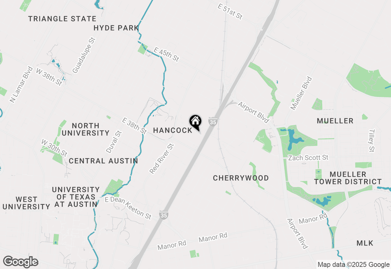 Map of 919 E 40th St, Austin, TX 78751