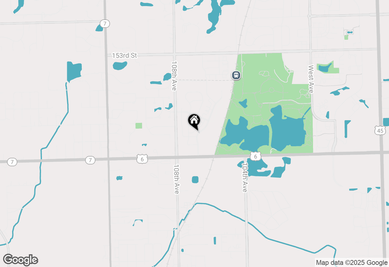 Map of 10701 Gabrielle Lane, Orland Park, IL 60462