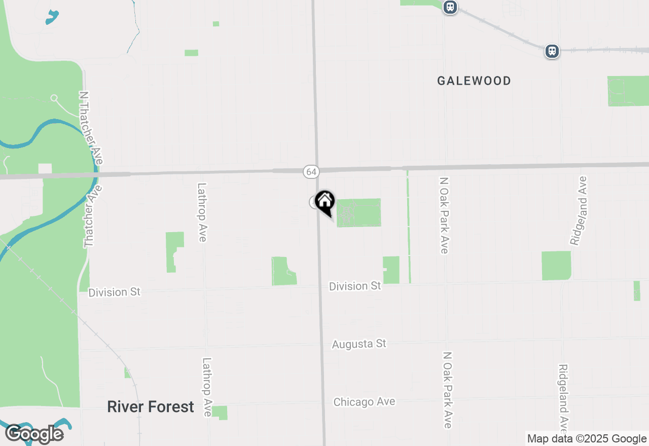 Map of 1407 N Harlem Avenue #C, Oak Park, IL 60302