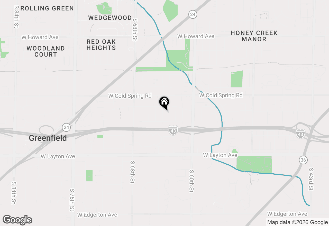 Map of 4436 S 64th St, Greenfield, WI 53220