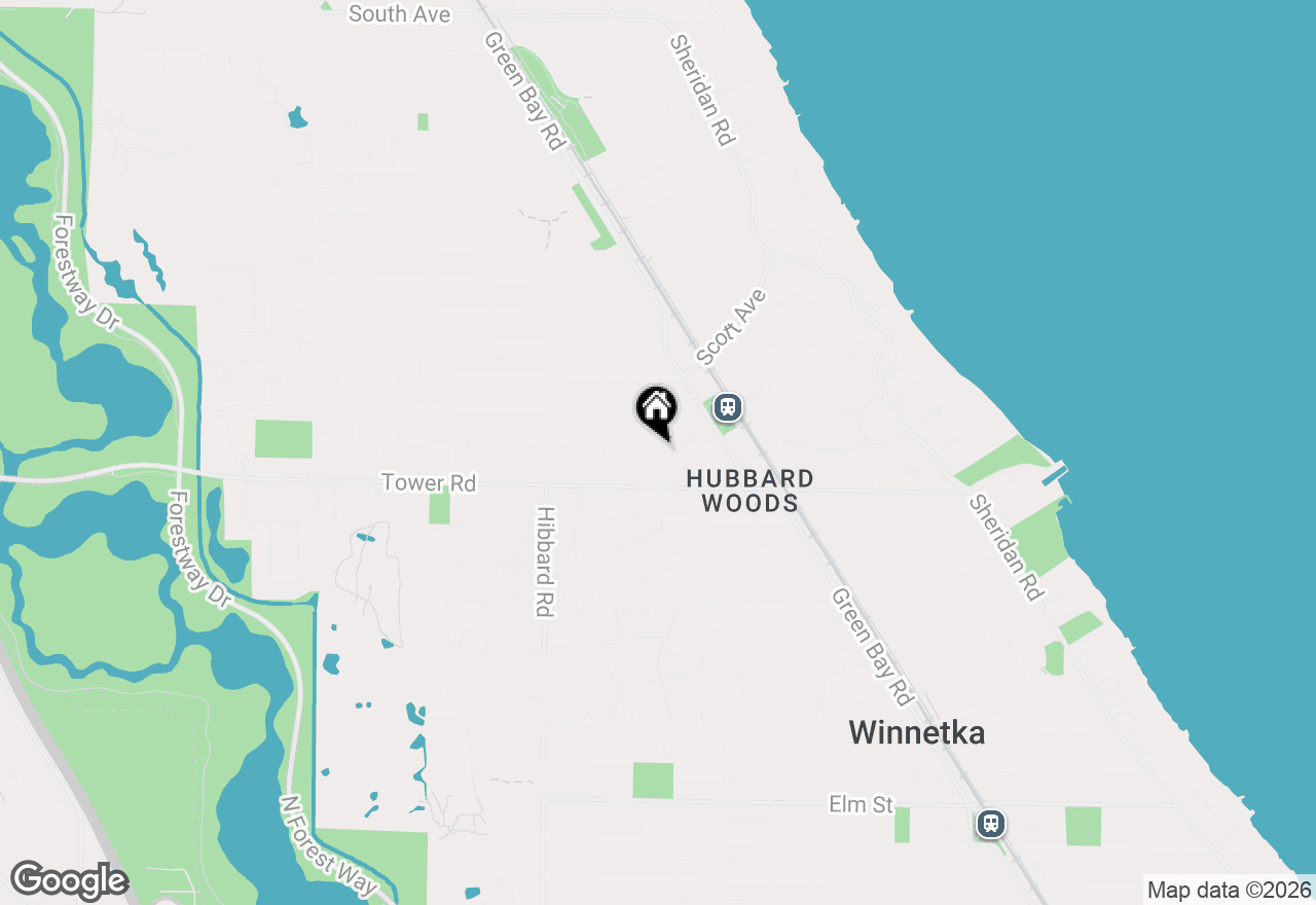 Map of 1140 Oakley Avenue, Winnetka, IL 60093