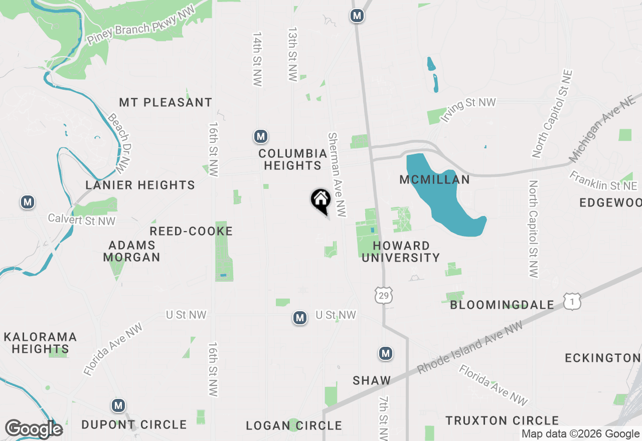Map of 2534 11th Street Nw #2, Washington, DC 20001