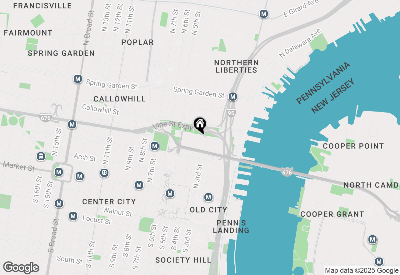 Map of 303 Vine Street #109, Philadelphia, PA 19106