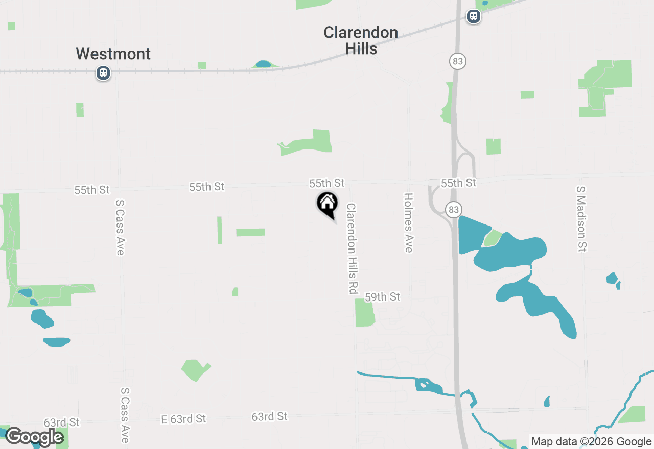 Map of 5623 Tennessee Avenue, Clarendon Hills, IL 60514