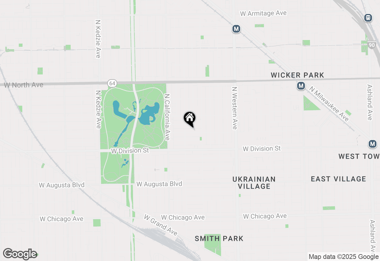 Map of 2642 W Potomac Avenue #2, Chicago, IL 60622