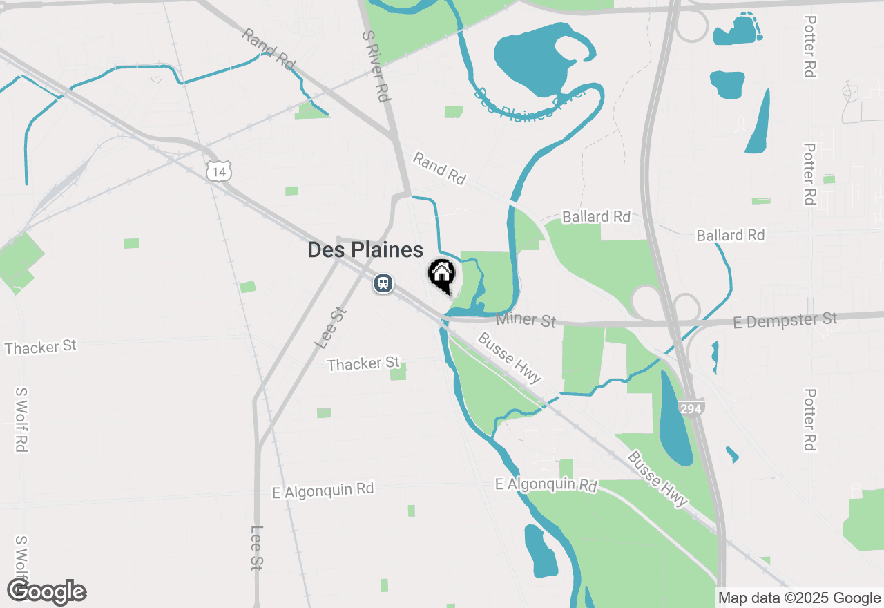 Map of 711 S River Road #501, Des Plaines, IL 60016