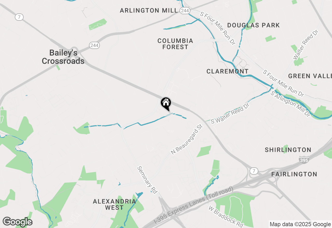 Map of 3705 S George Mason Drive #2308S, Falls Church, VA 22041