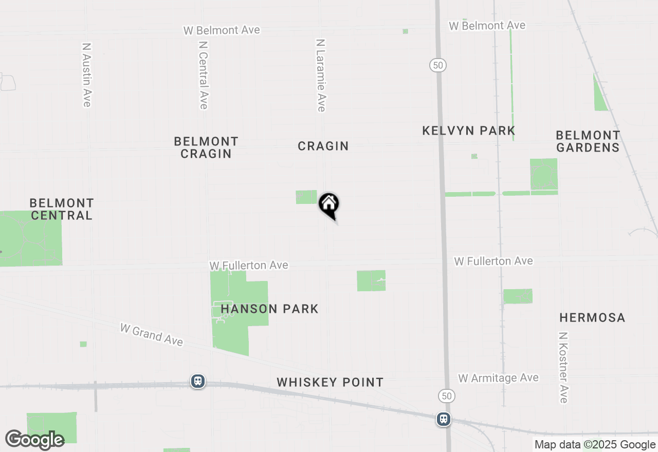 Map of 2511 N Laramie Avenue, Chicago, IL 60639