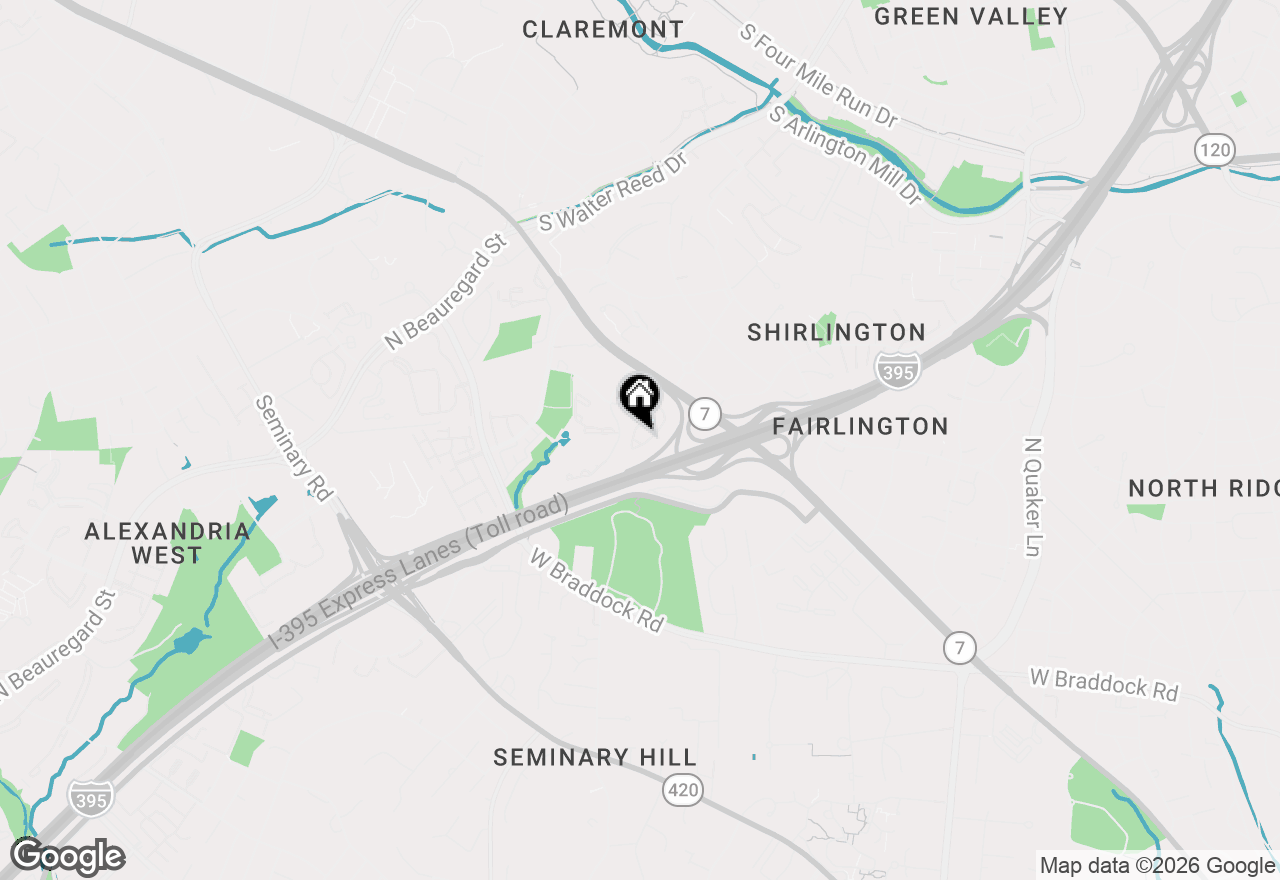 Map of 3306 Wyndham Circle #326, Alexandria, VA 22302