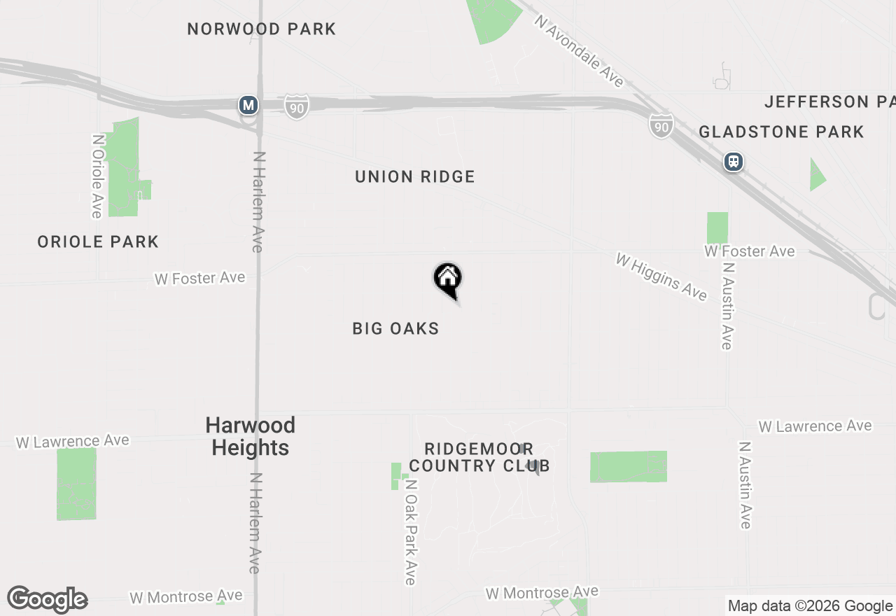 Map of 5038 N Rutherford Avenue, Chicago, IL 60656