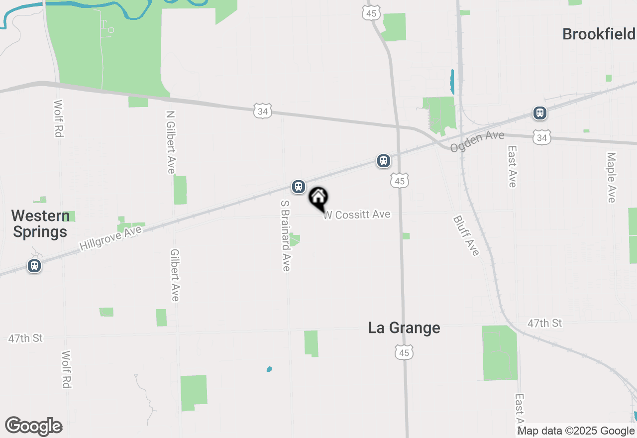 Map of 518 W Cossitt Avenue, La Grange, IL 60525