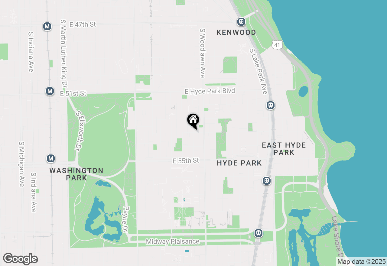 Map of 5401 S University Avenue #1, Chicago, IL 60615