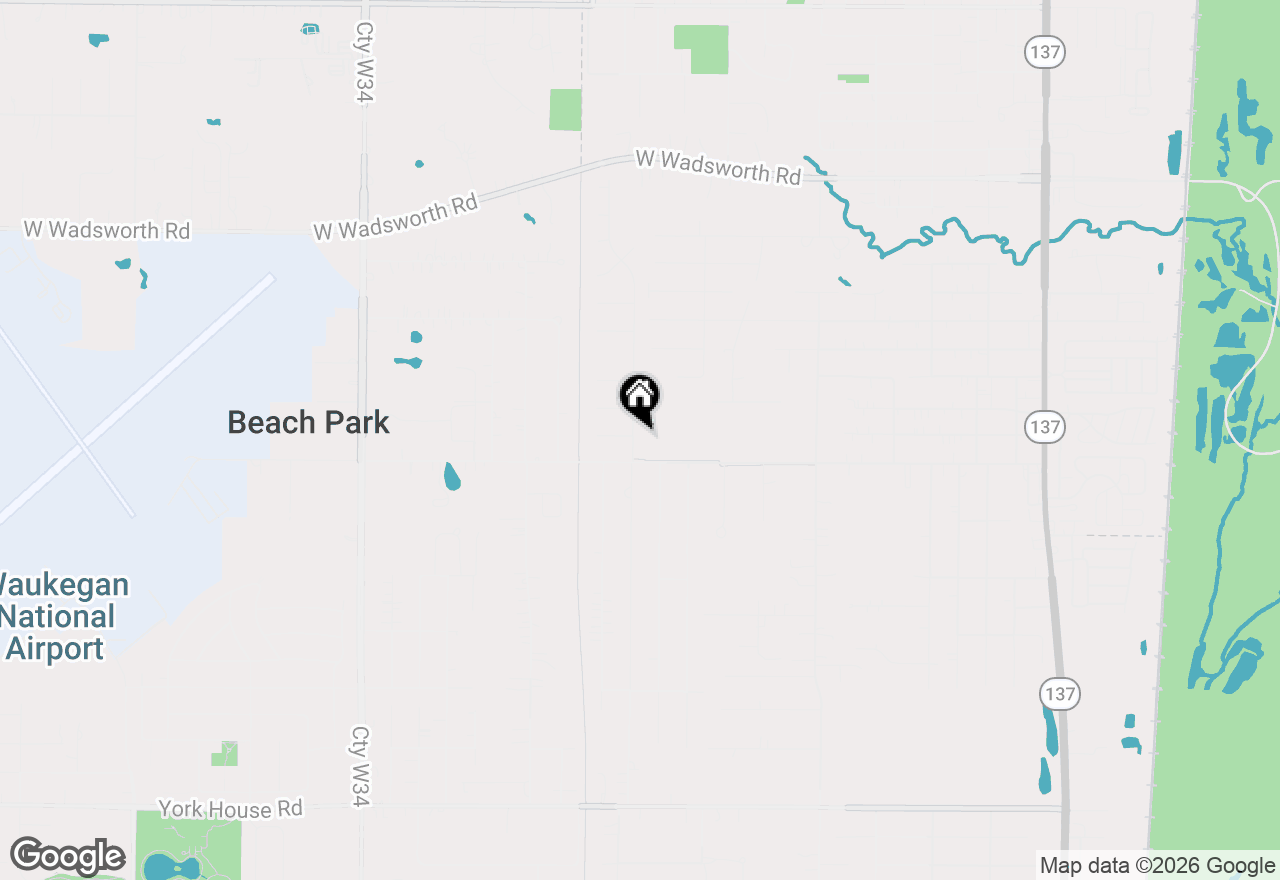 Map of 3813 Bertrand Lane, Beach Park, IL 60099