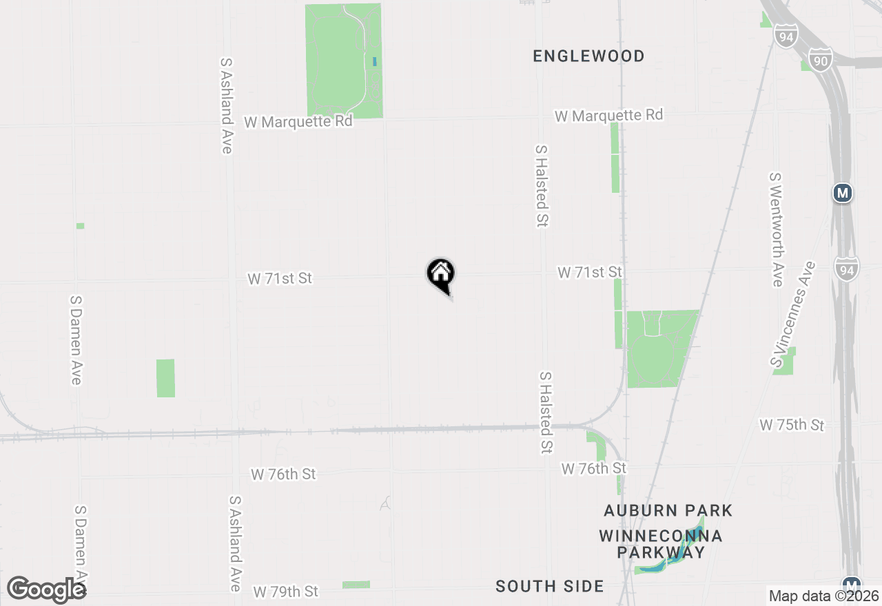 Map of 7142 S Carpenter Street, Chicago, IL 60621