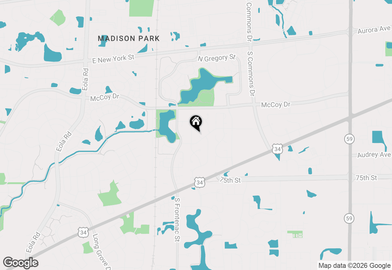 Map of 157 Wildberry Court, Aurora, IL 60504