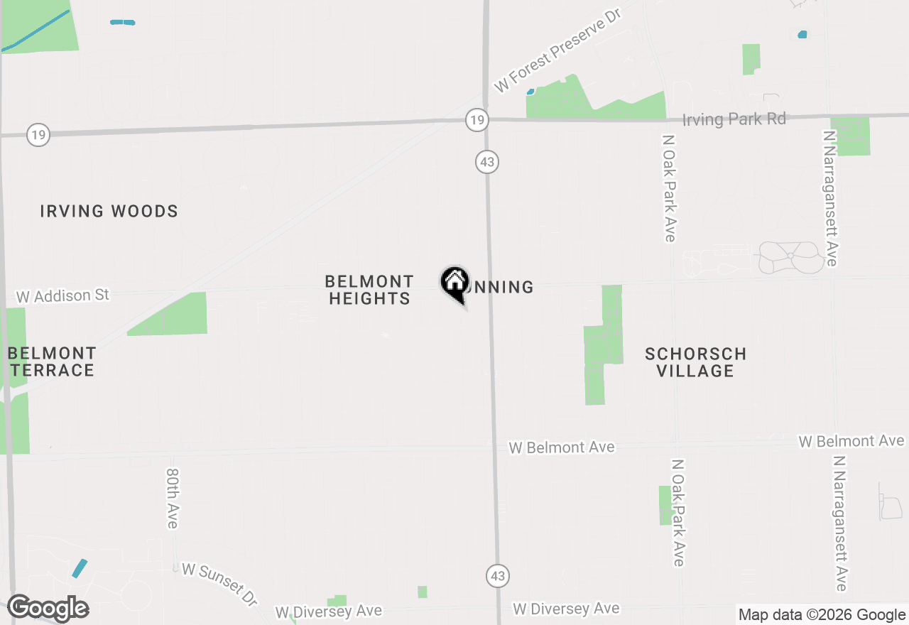 Map of 3523 N Octavia Avenue, Chicago, IL 60634