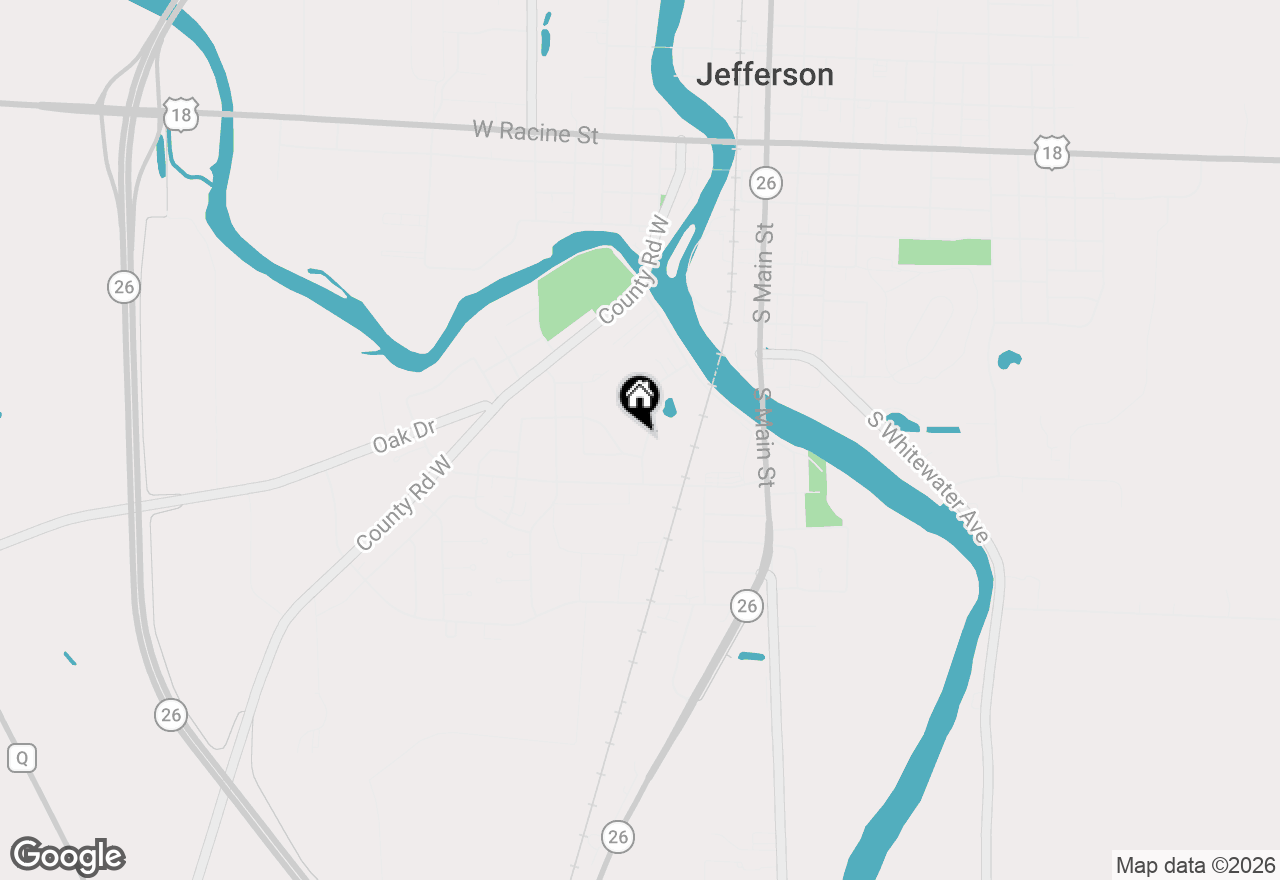 Map of 911 Garity Street, Jefferson, WI 53549