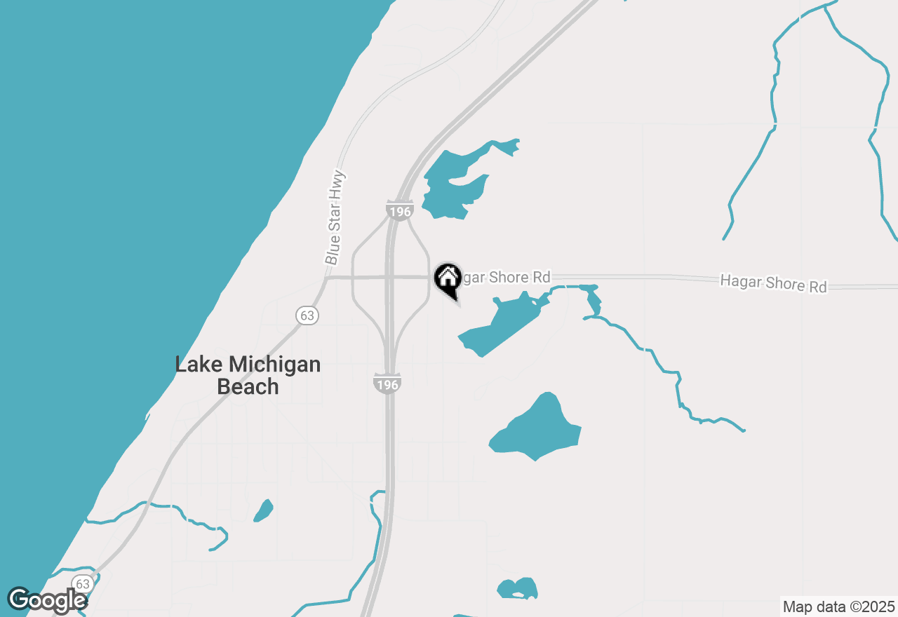 Map of 6427 Harrison Street, Coloma, MI 49038