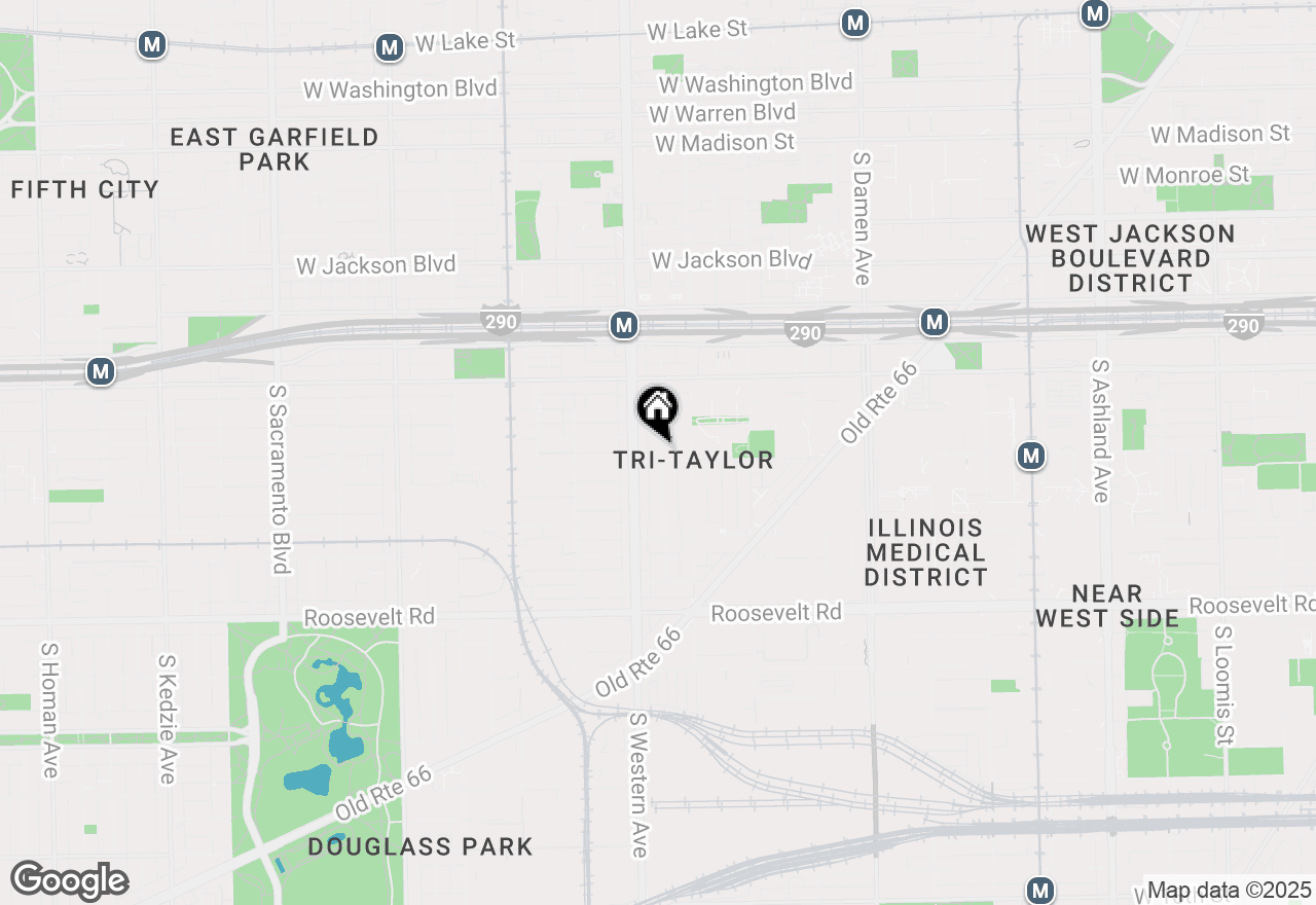 Map of 2334 W Polk Street #4, Chicago, IL 60612