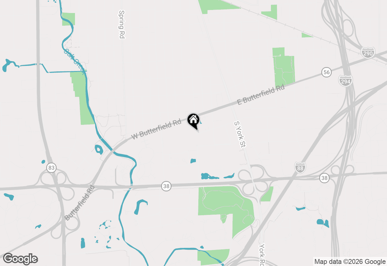 Map of 110 W Butterfield Road #309S, Elmhurst, IL 60126