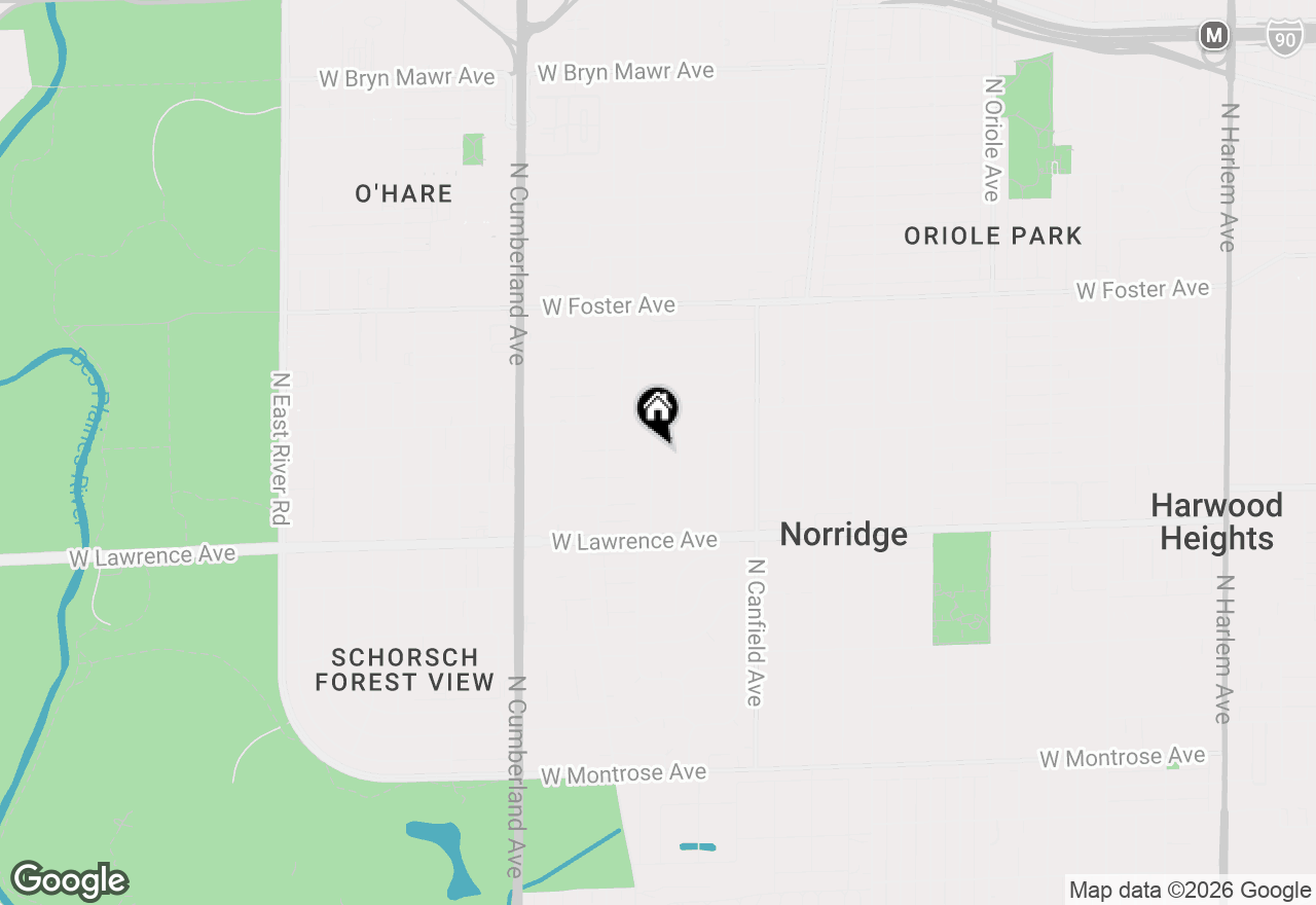 Map of 4917 N Prospect Avenue, Norridge, IL 60706