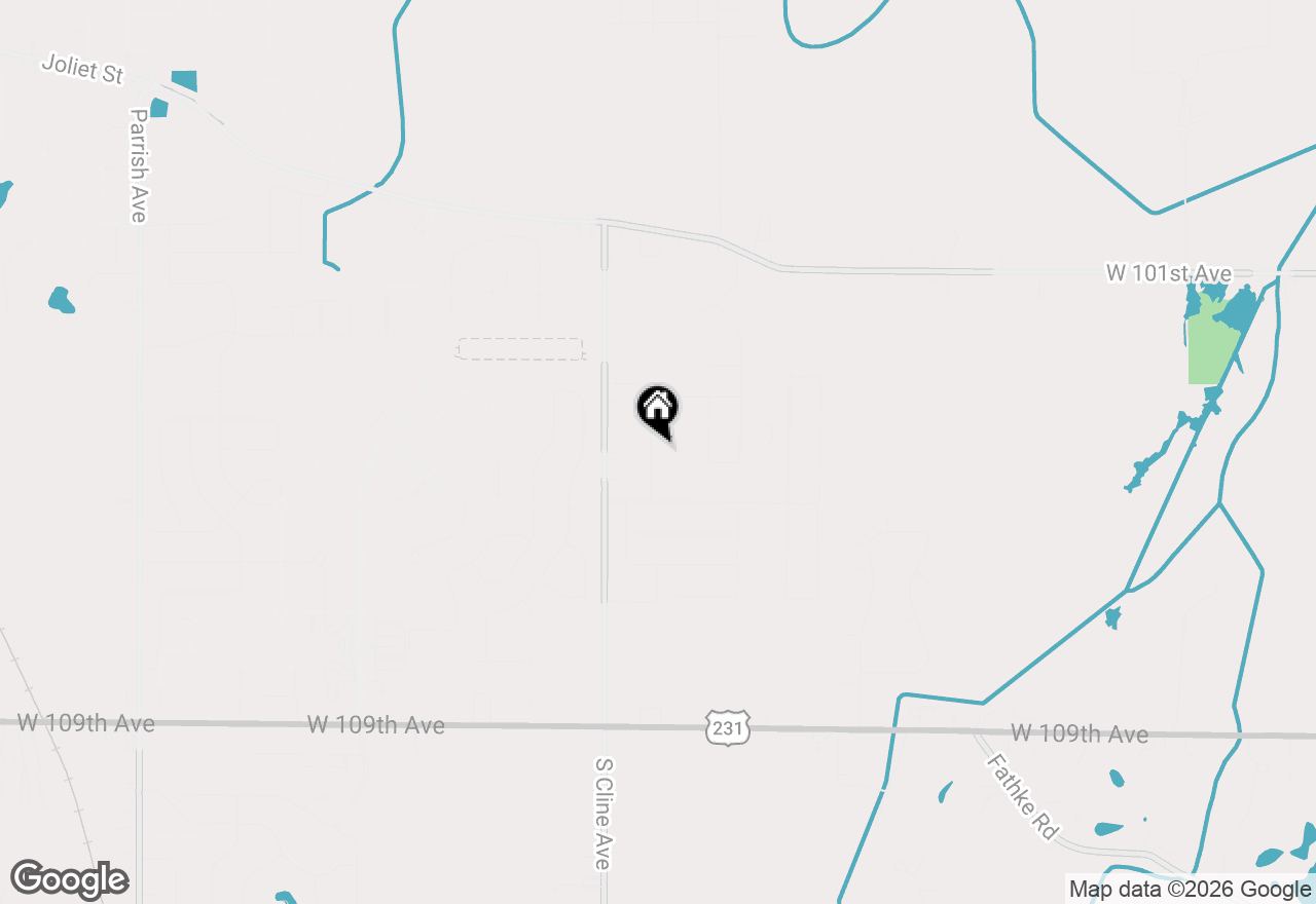 Map of 10421 Privet Drive, St. John, IN 46373