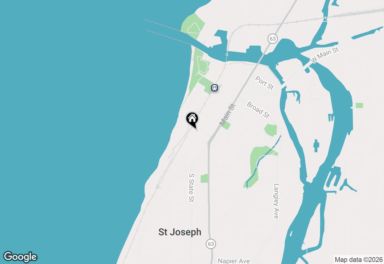 Map of 1002 Lake Boulevard, St. Joseph, MI 49085