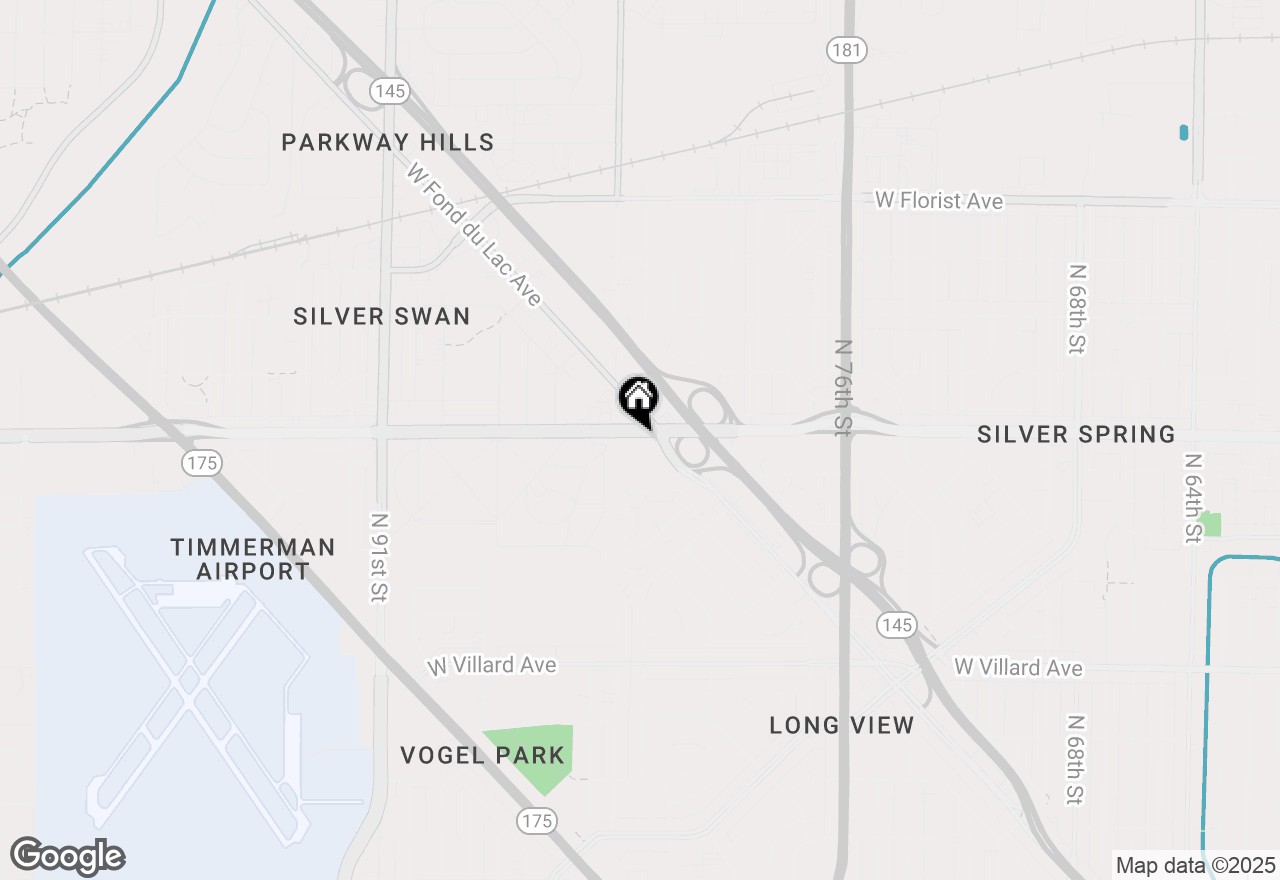 Map of 8301 W Silver Spring Dr, Milwaukee, WI 53218