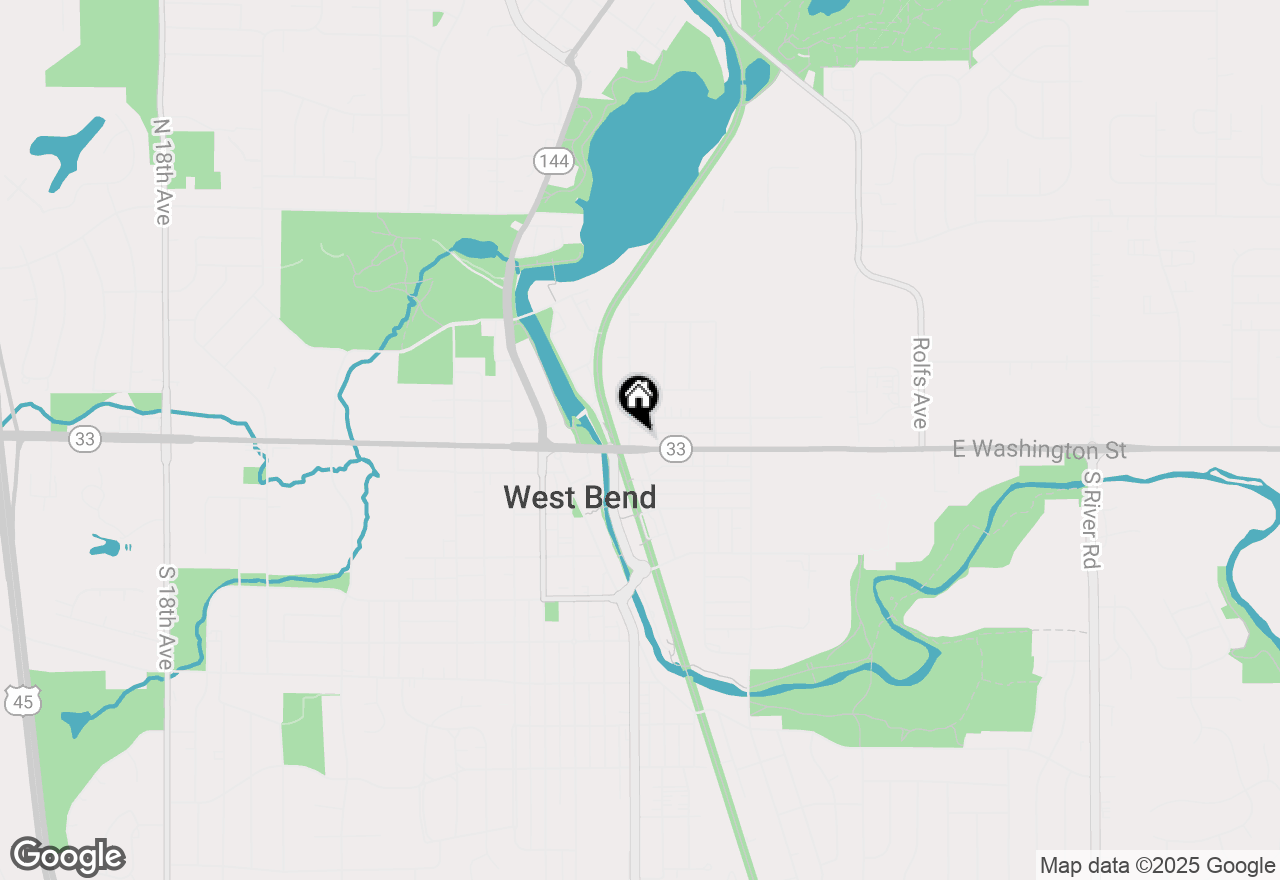Map of 106 E Washington St #106A, West Bend, WI 53095