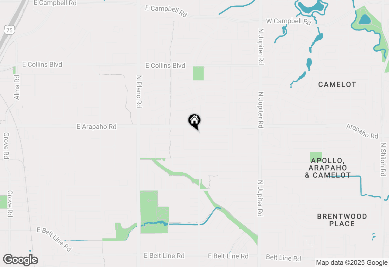 Map of 1706 Hanover Drive, Richardson, TX 75081