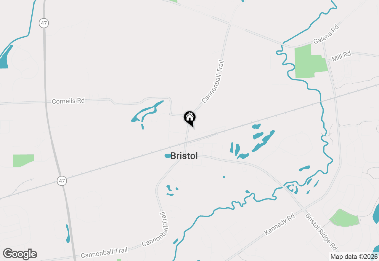 Map of 26 N Cannonball Trail, Bristol, IL 60512