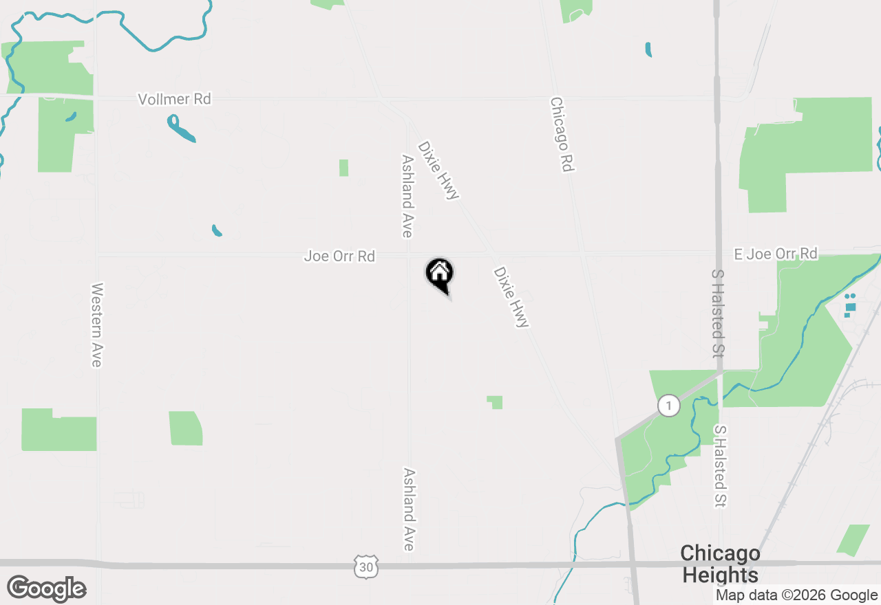 Map of 734 Campbell Avenue, Chicago Heights, IL 60411