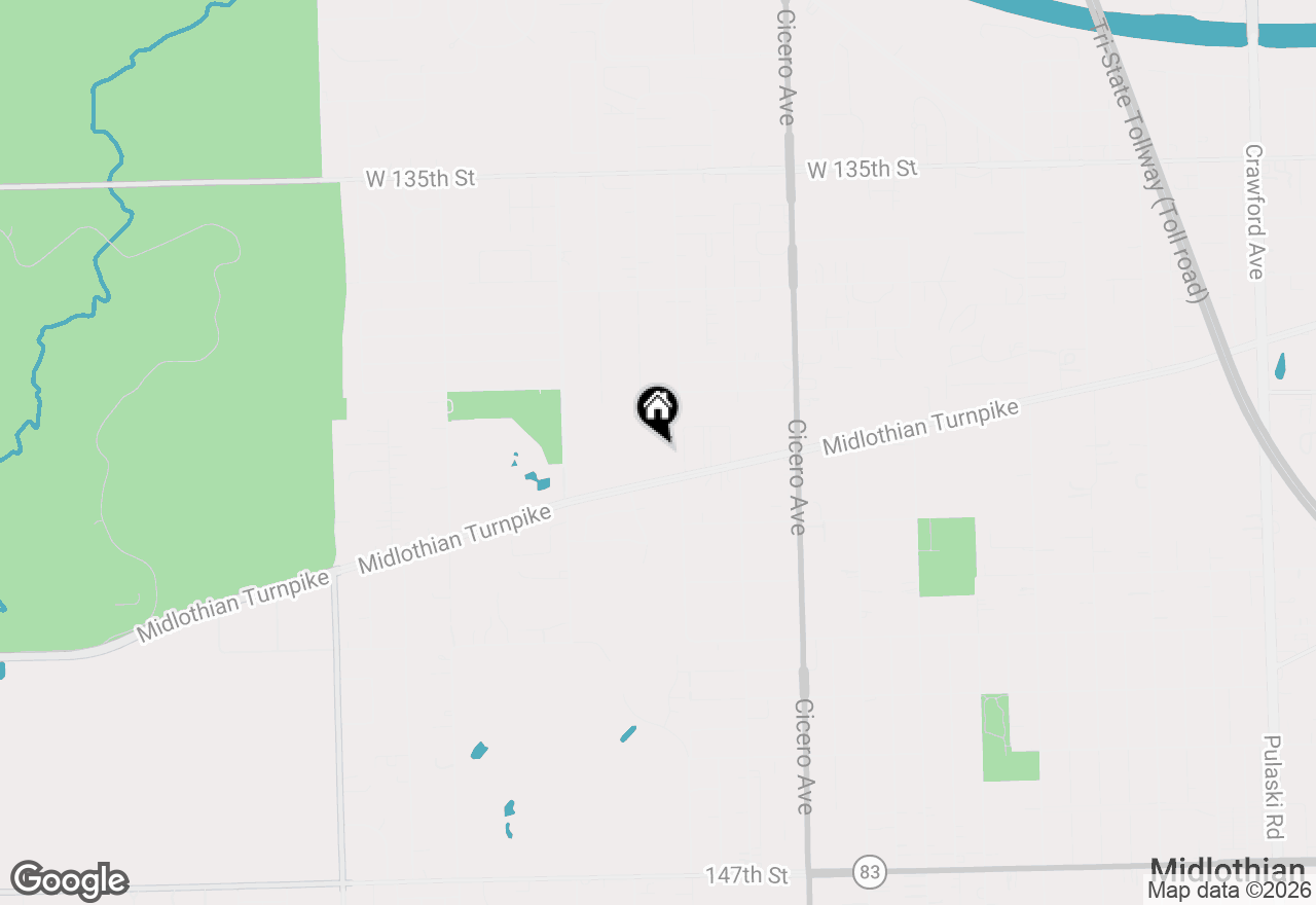 Map of 13950 Lavergne Avenue #908, Crestwood, IL 60418