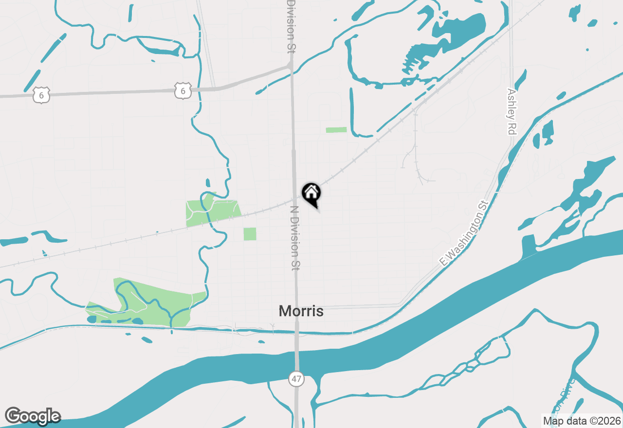 Map of 815 Kiersted Street, Morris, IL 60450
