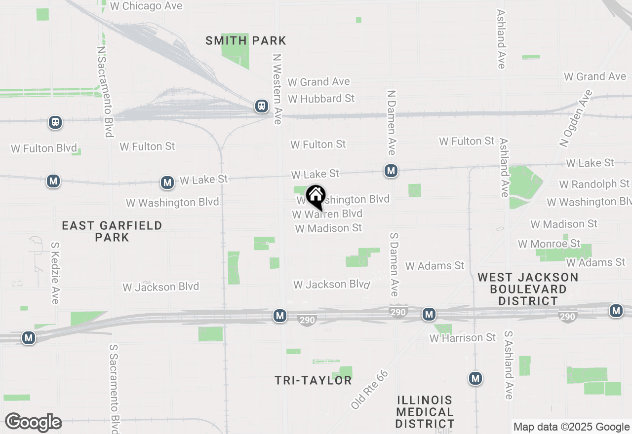 Map of 2249 W Warren Boulevard, Chicago, IL 60612
