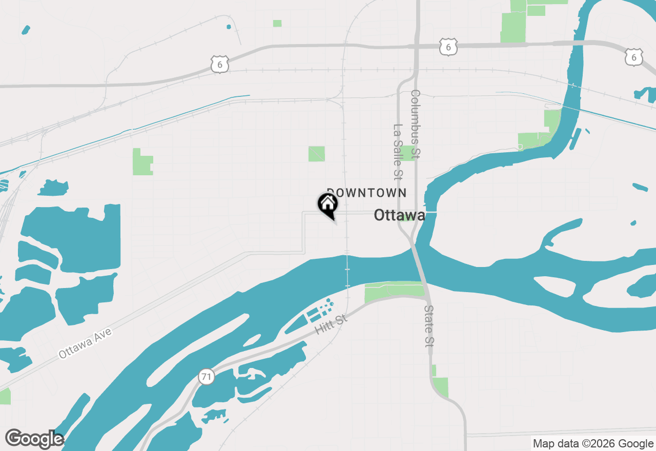 Map of 611 Webster Street, Ottawa, IL 61350