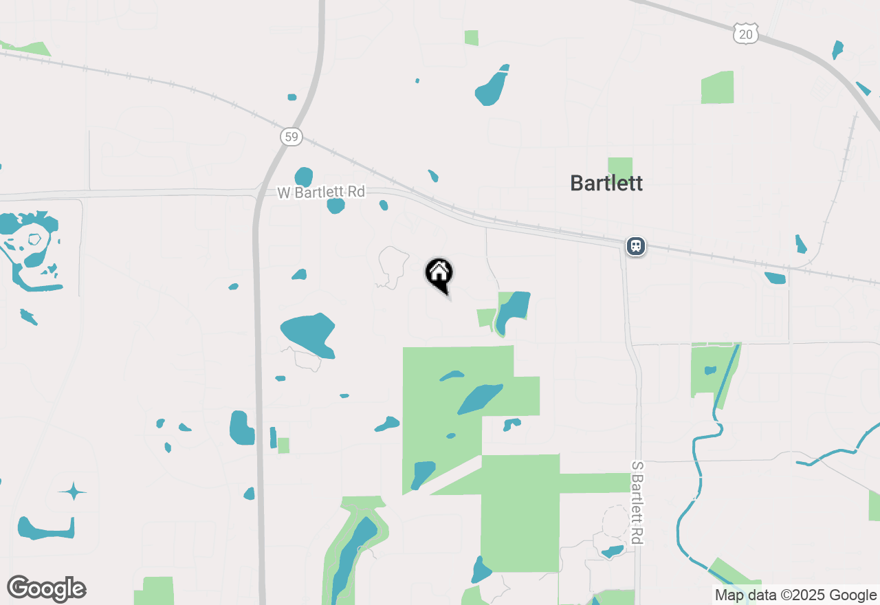 Map of 308 Oakbrook Court, Bartlett, IL 60103