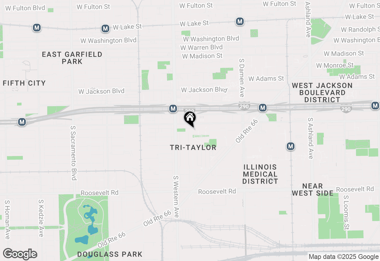 Map of 622 S Oakley Boulevard #3, Chicago, IL 60612
