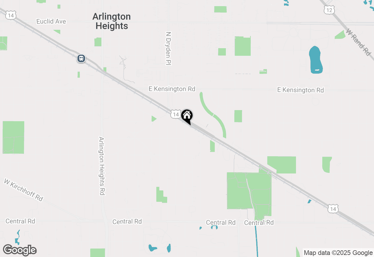 Map of 1209 E Davis Street, Arlington Heights, IL 60005