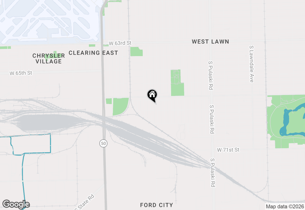 Map of 6737 S Kenneth Avenue, Chicago, IL 60629