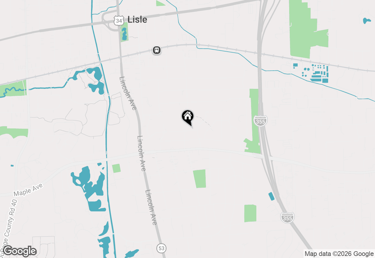 Map of 752 Rolling Drive, Lisle, IL 60532