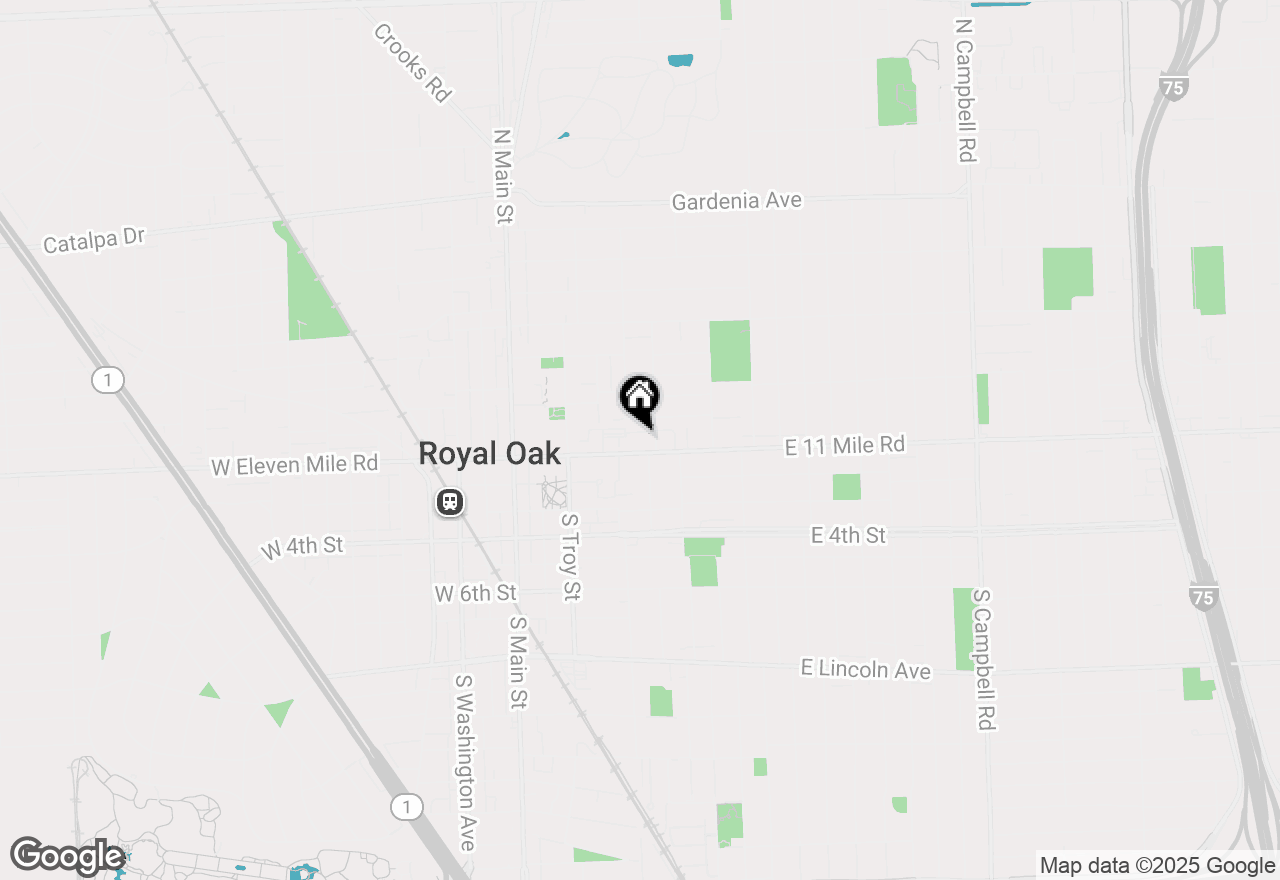 Map of 101 Curry Avenue #424, Royal Oak, MI 48067