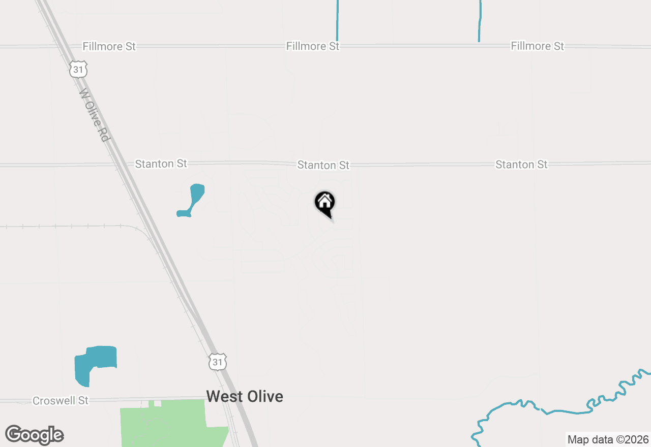 Map of 14290 Newport Drive, West Olive, MI 49460