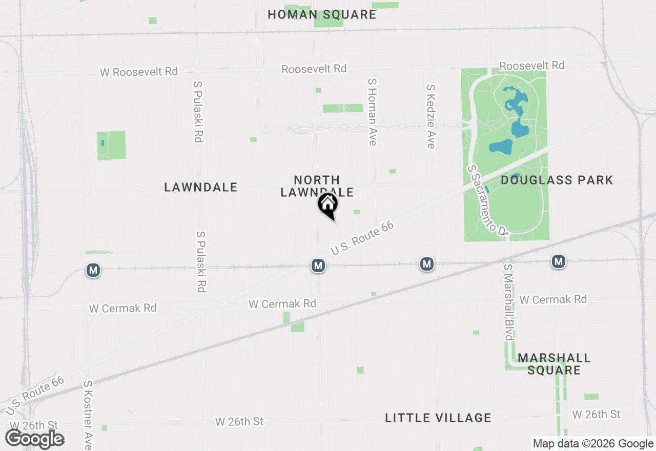 Map of 1820 S Drake Avenue #1, Chicago, IL 60623
