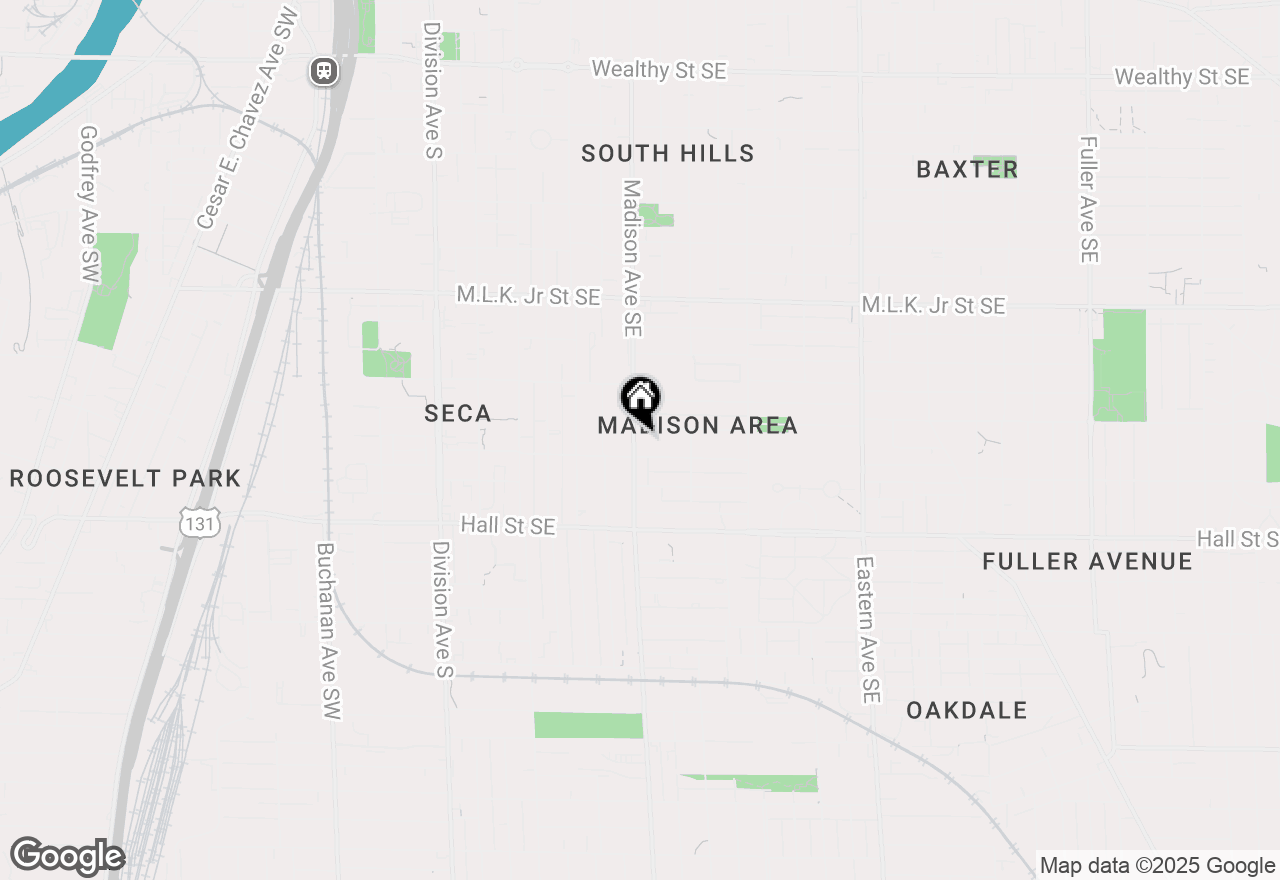 Map of 1040 Madison Avenue Se, Grand Rapids, MI 49507