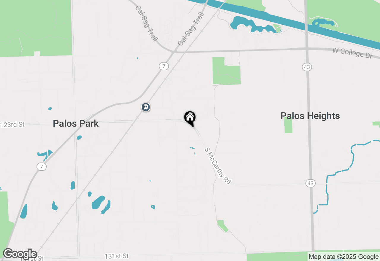 Map of 7835 W Mccarthy Road, Palos Park, IL 60464