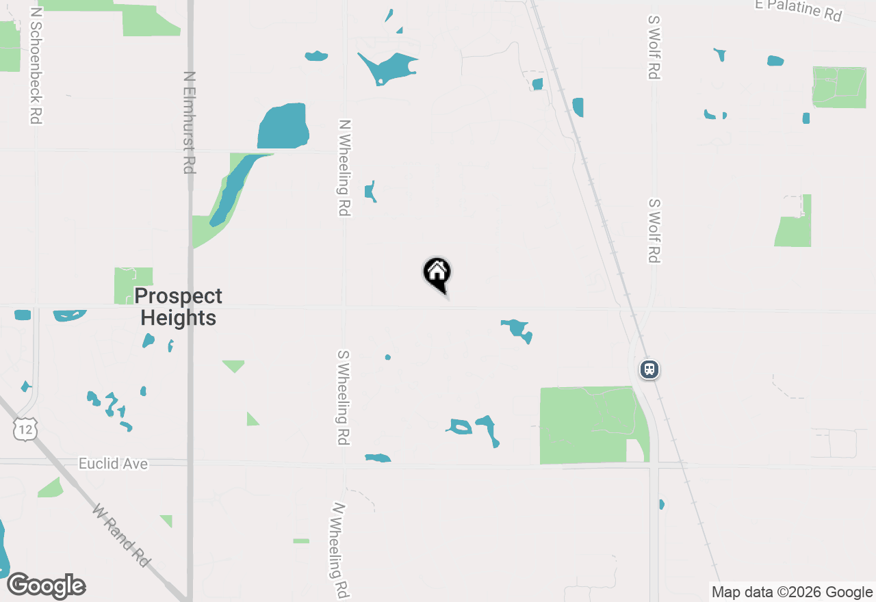 Map of 608 E Camp Mcdonald Road, Prospect Heights, IL 60070